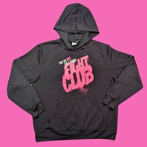 Fight Club Black Hoodie Size L